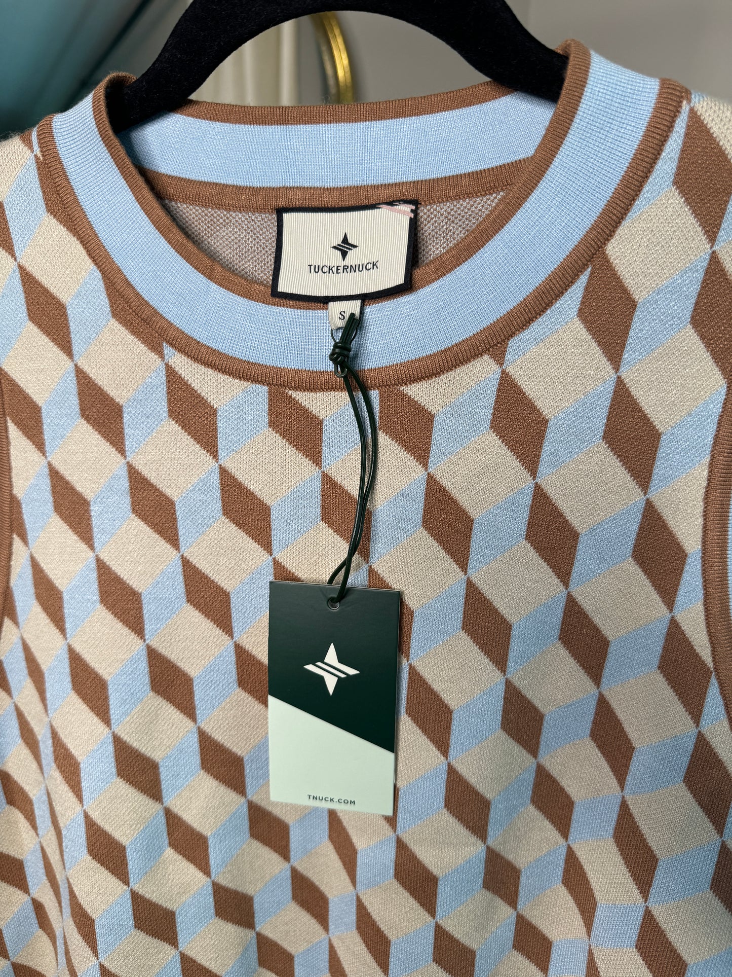 Tuckernuck Ocean Spray Knit Geo Marie Mini Dress size S