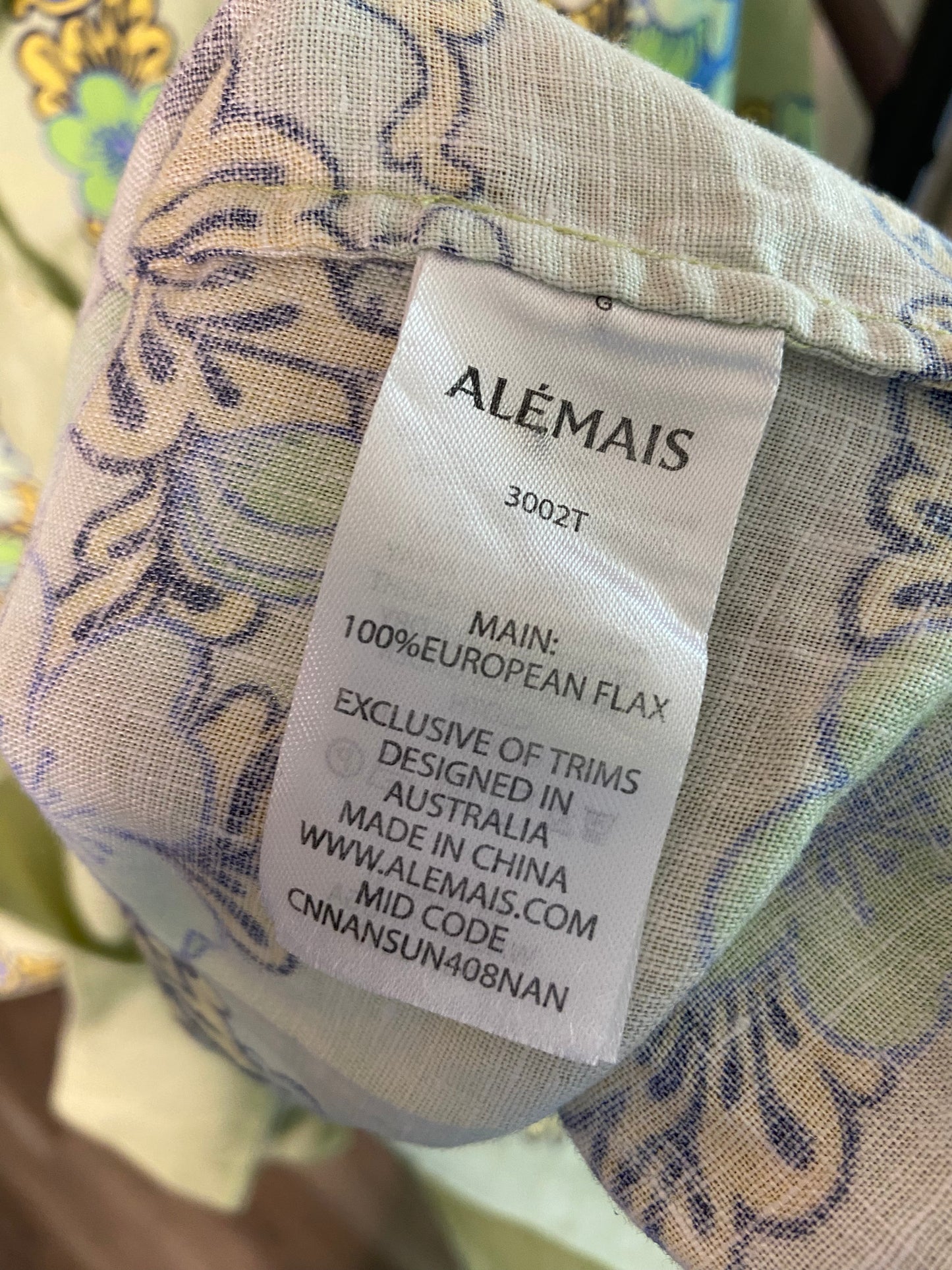 Alemais Velma Oversized Linen Shirt size US 12