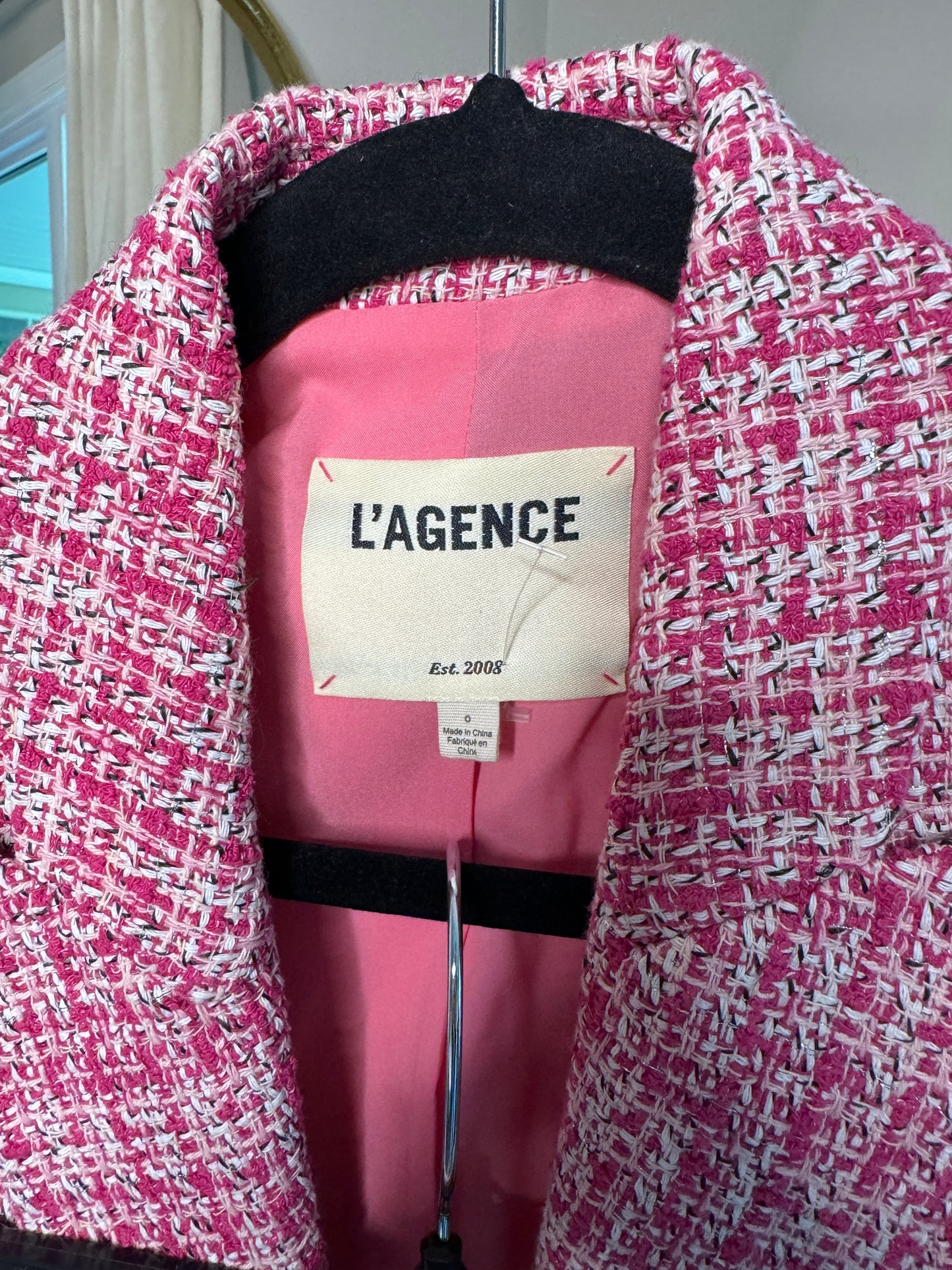 L'Agence Tweed Blazer + Shorts Set size 0