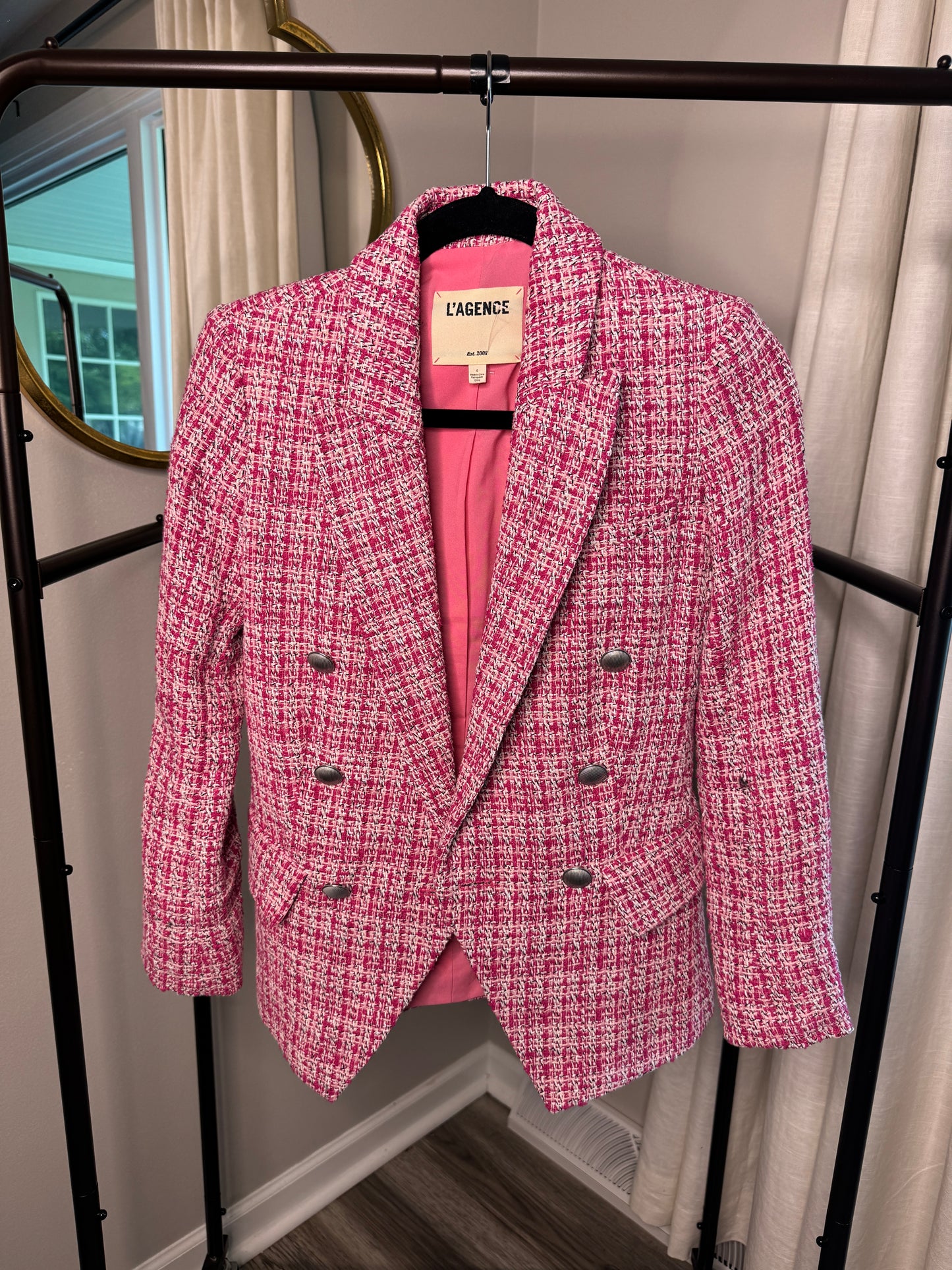 L'Agence Tweed Blazer + Shorts Set size 0