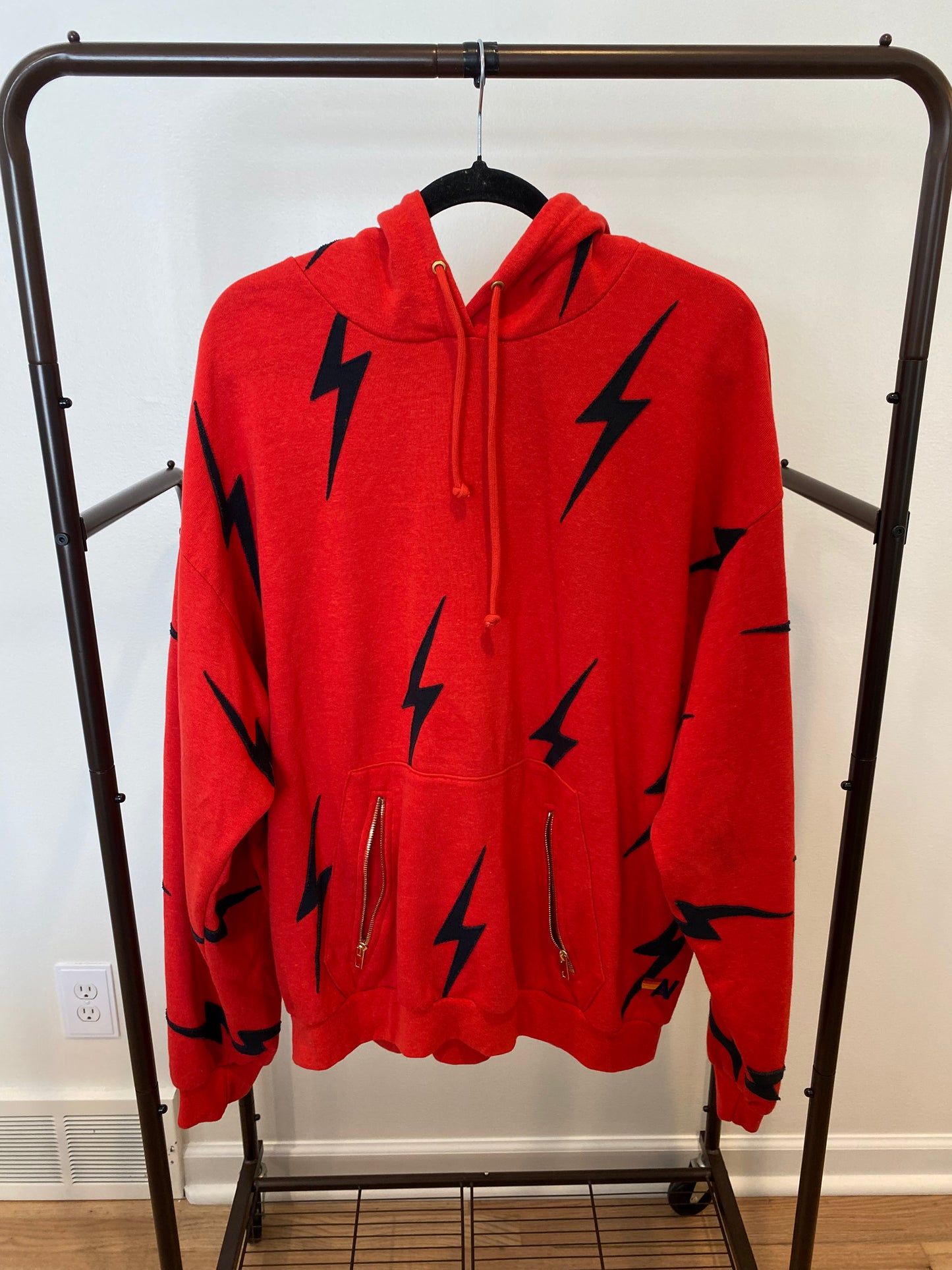 Aviator Nation Bolt Stitch Repeat Pullover Hoodie size XL