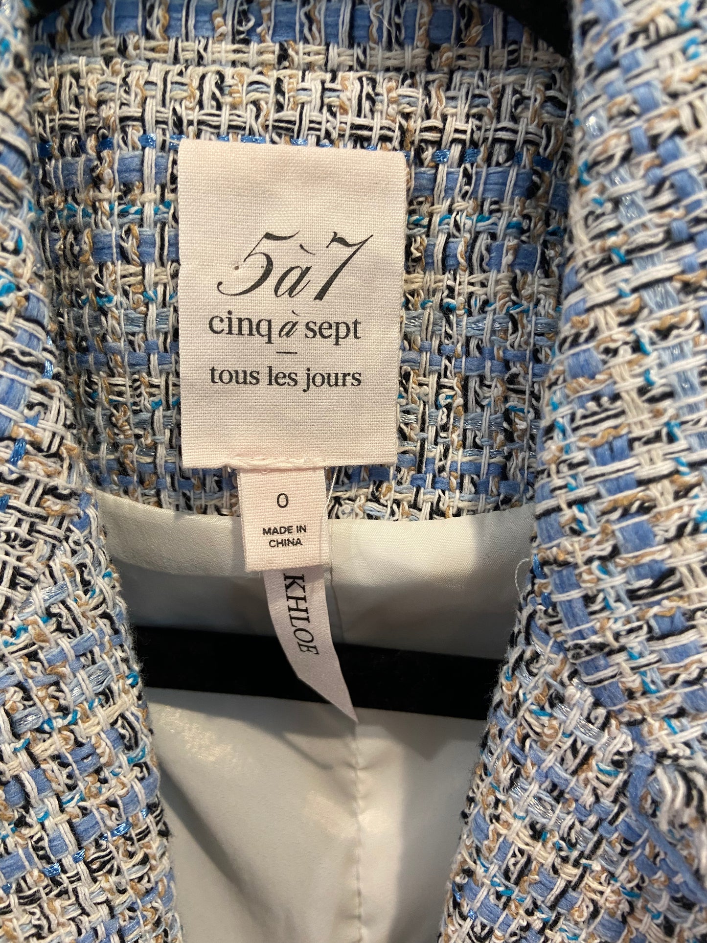 Cinq a Sept Khloe Tweed Blazer size 0