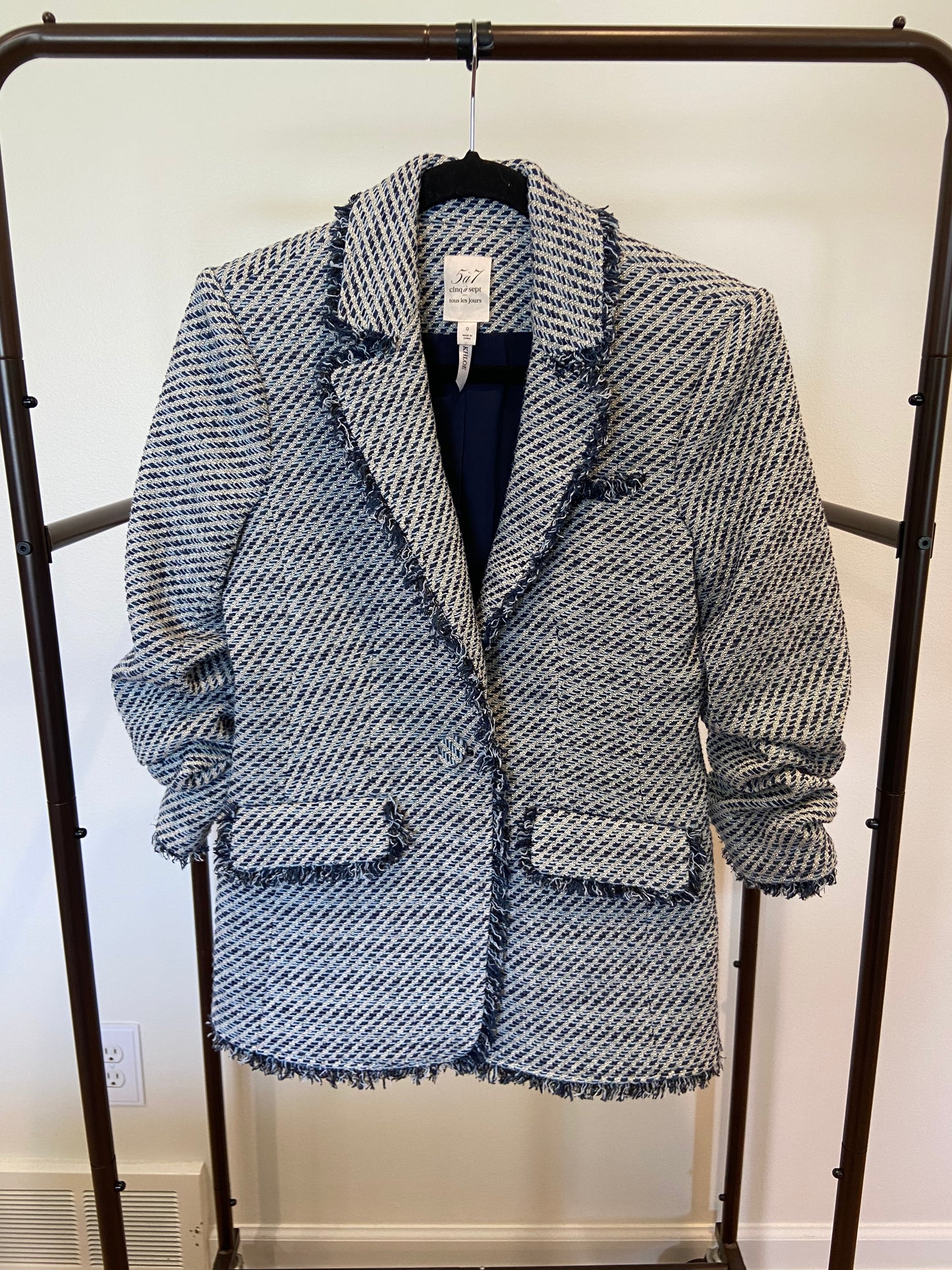 Cinq a Sept Khloe Tweed Blazer size 0