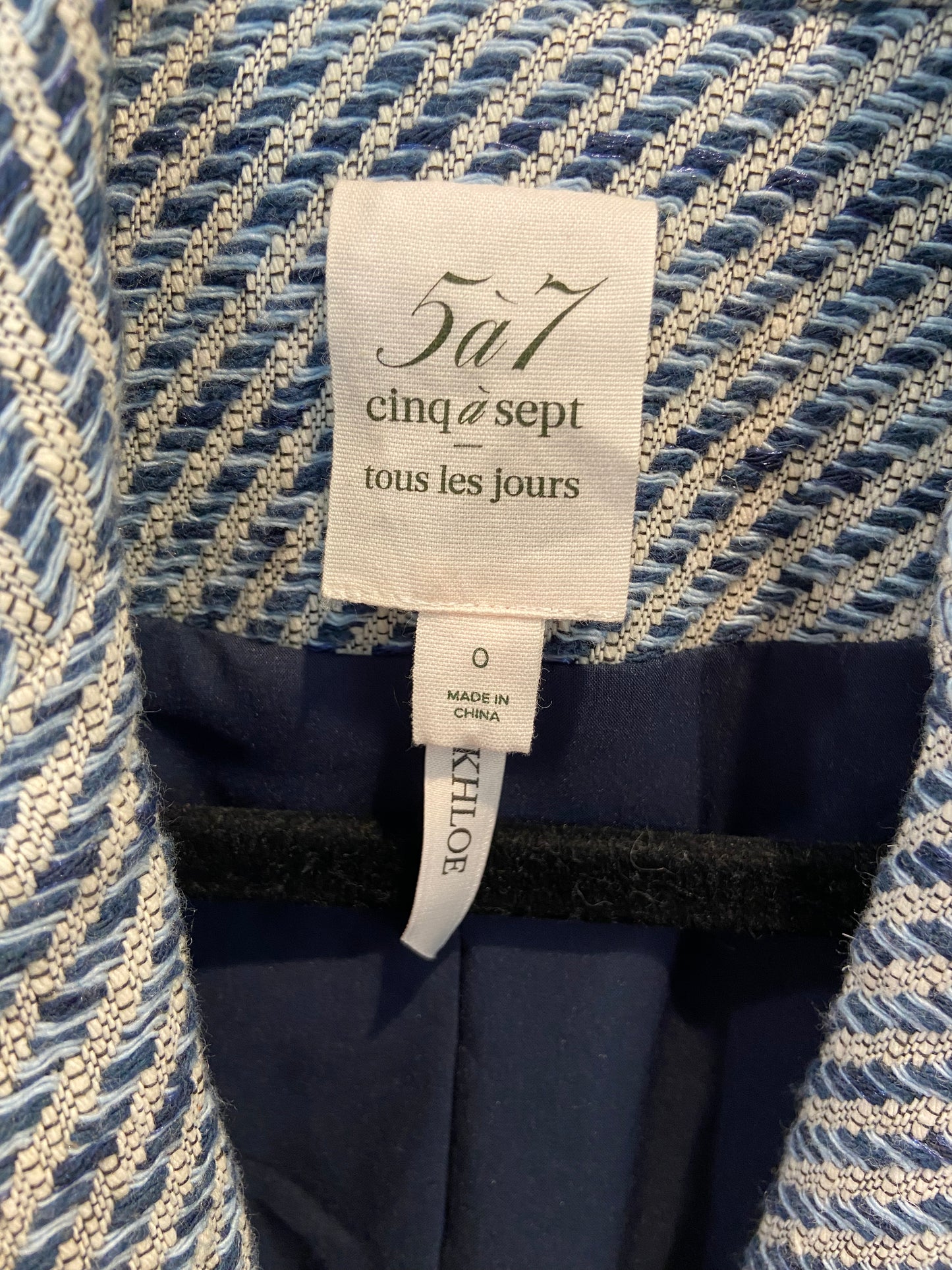 Cinq a Sept Khloe Tweed Blazer size 0