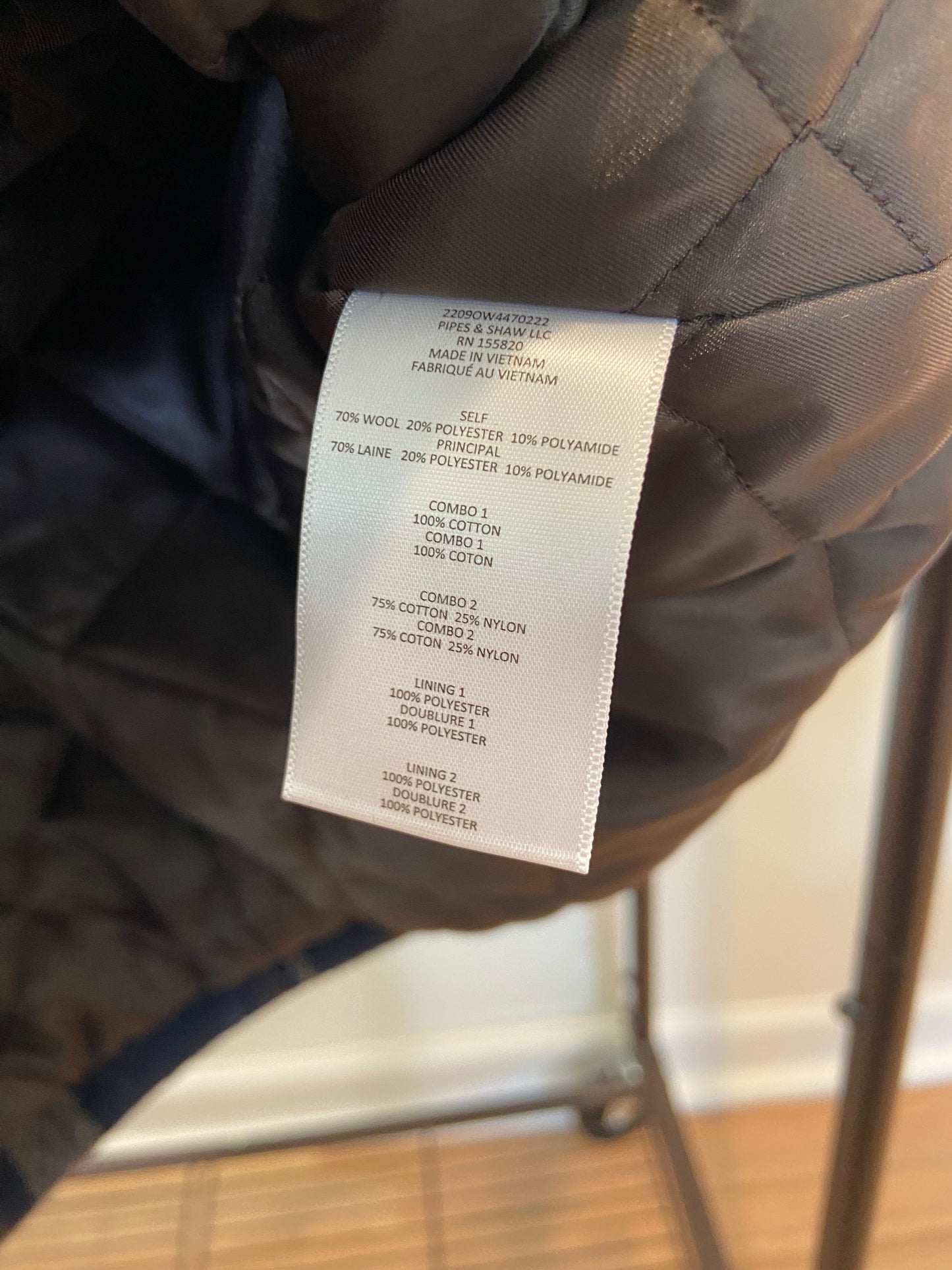 Veronica Beard Sonam Plaid Wool Blend Dickey Coat size S