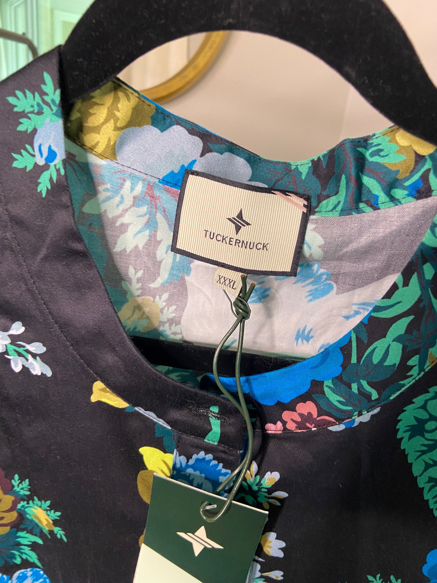 Tuckernuck Verdant Floral Royal Shirt Dress size XXXL