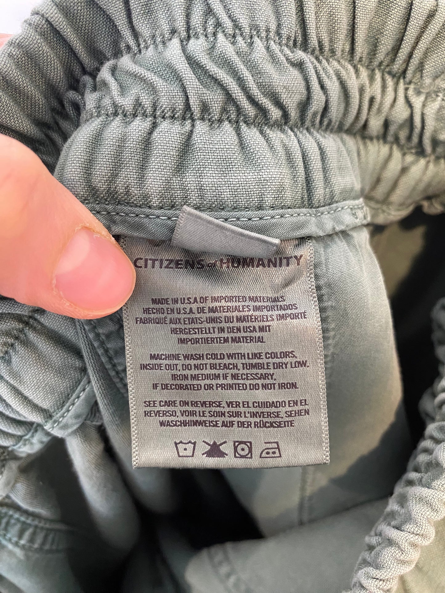 Citizens of Humanity Ameline Utility Joggers in Sage size 29