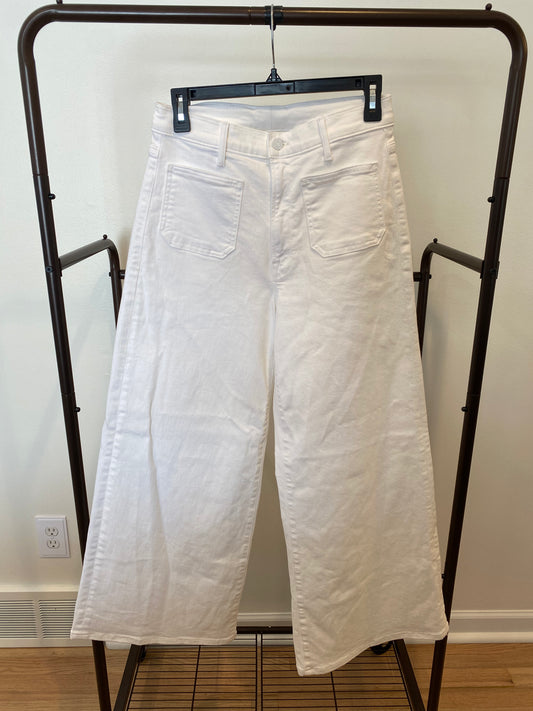 Mother Patch Pocket Undercover Sneak Wide Leg Jeans size 27