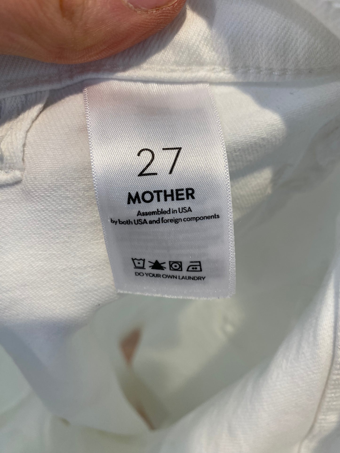 Mother Patch Pocket Undercover Sneak Wide Leg Jeans size 27