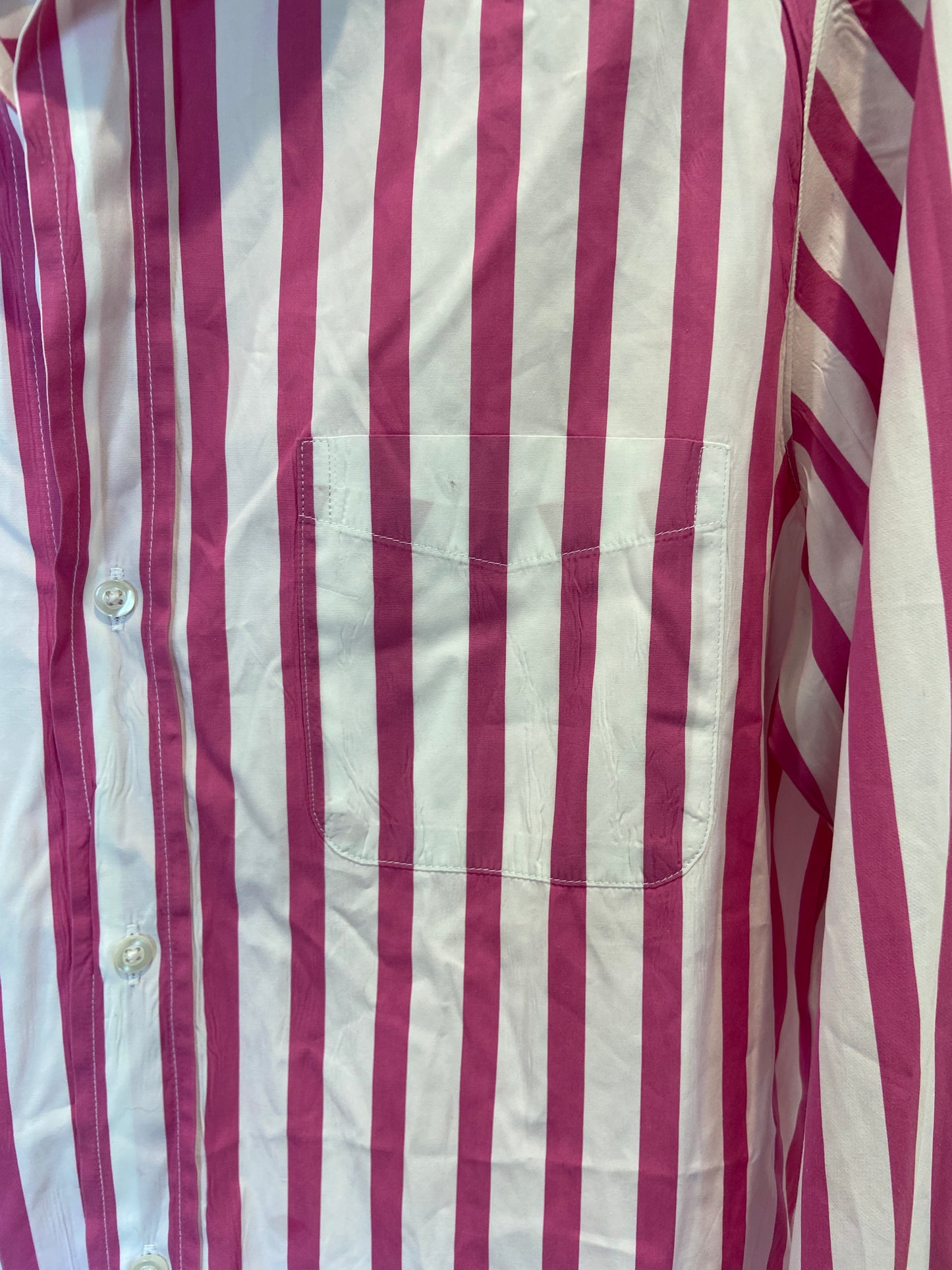 Frank and Eileen Silvio Pink Stripe Button-up size M