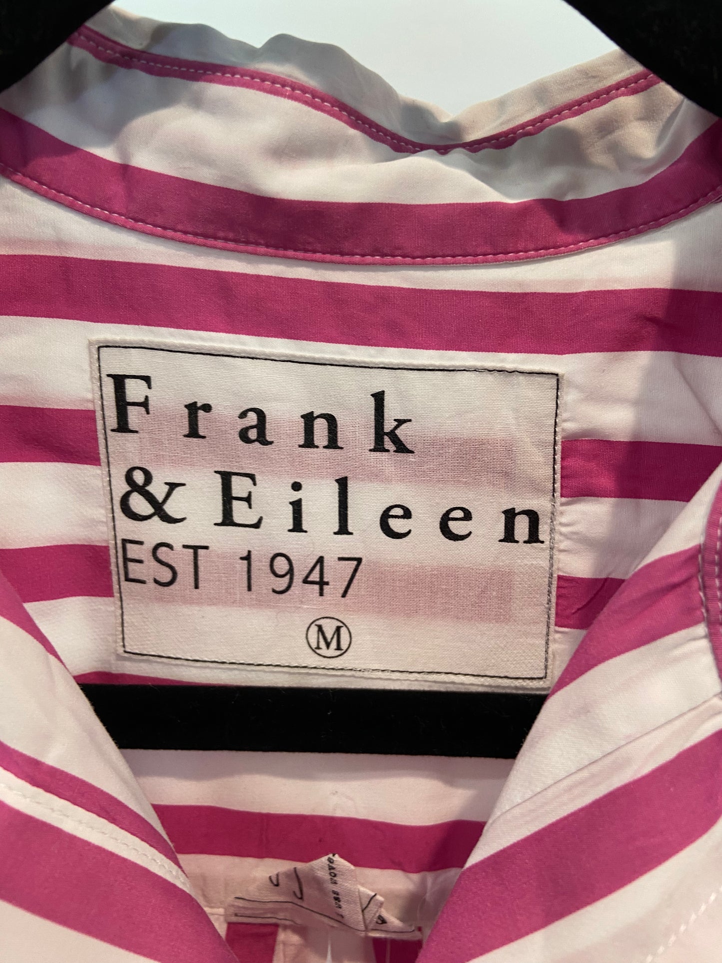 Frank and Eileen Silvio Pink Stripe Button-up size M
