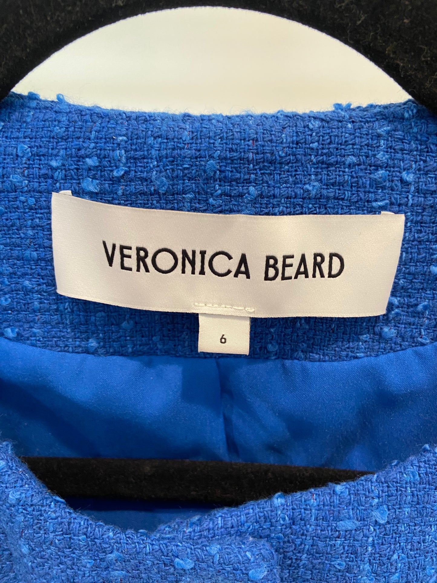 Veronica Beard Tamara Cotton Blend Cutaway Vest size 6