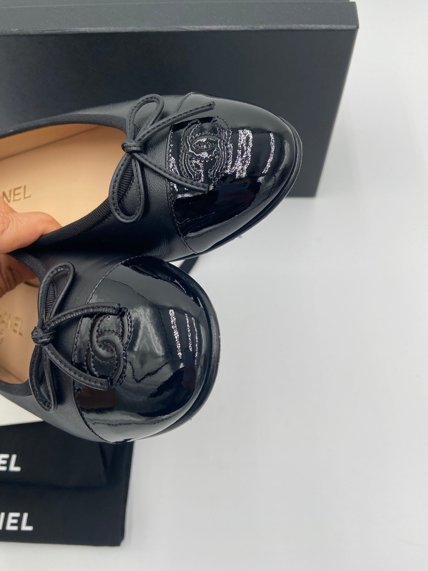 Chanel Ballerina Patent Leather Flats size 40.5