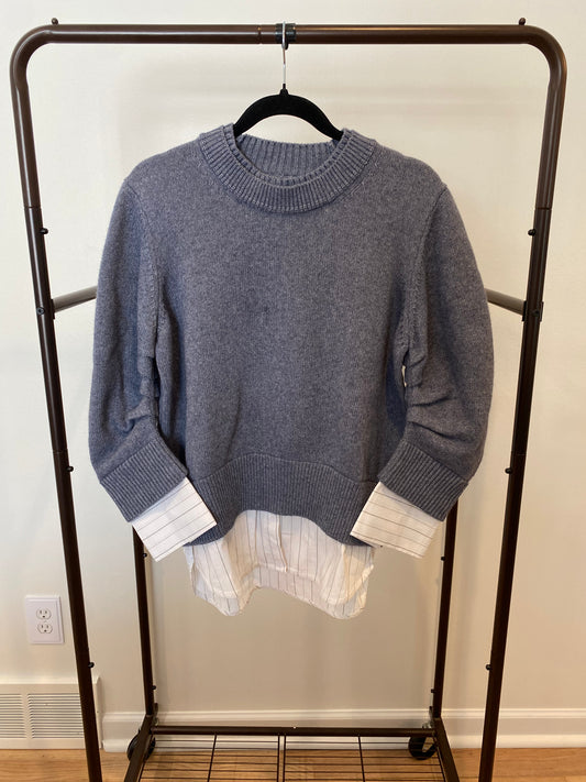 Brochu Walker Raya Ruched Crew Looker Sweater size M