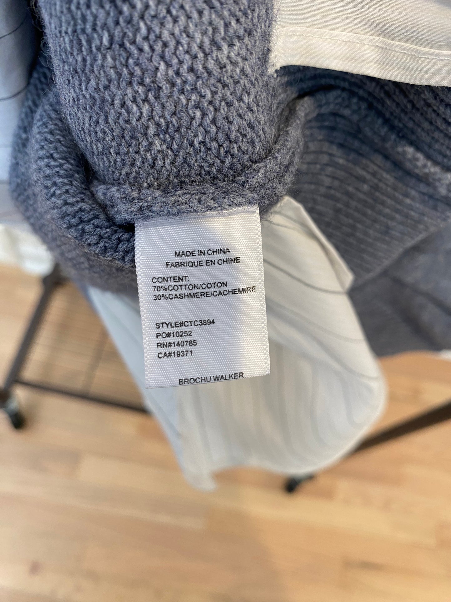 Brochu Walker Raya Ruched Crew Looker Sweater size M