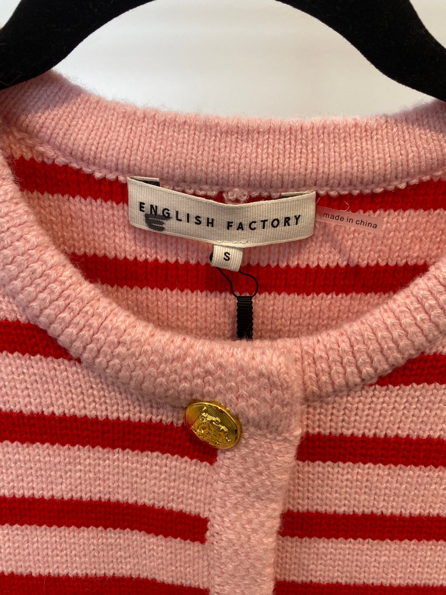 English Factory Striped Cardigan size S