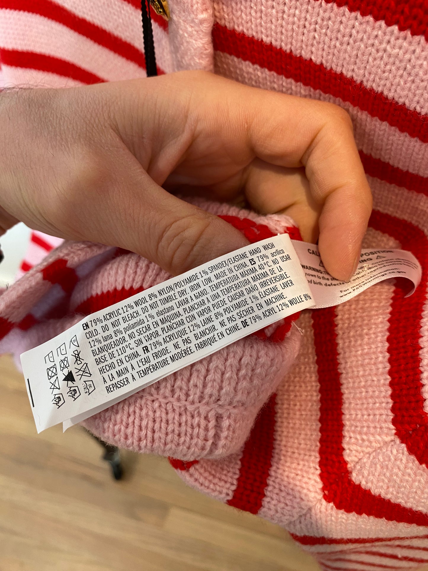 English Factory Striped Cardigan size S