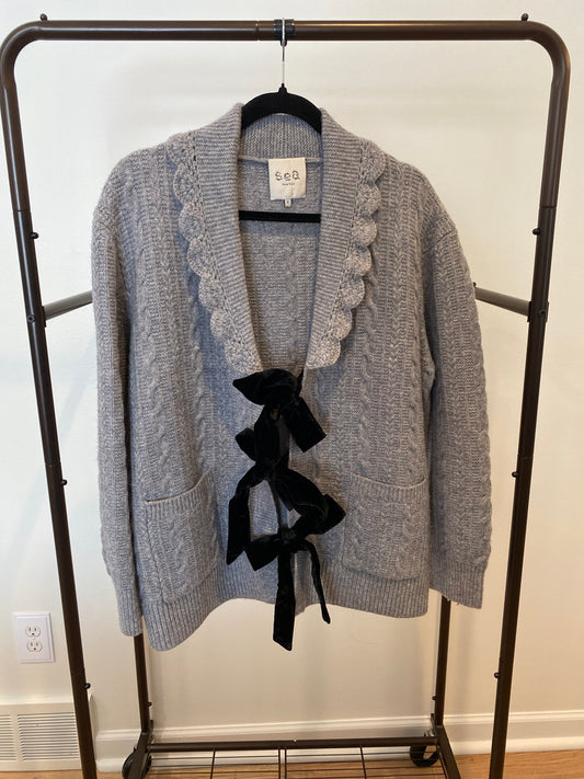 Sea New York Mariella Tie-Front Cardigan size S