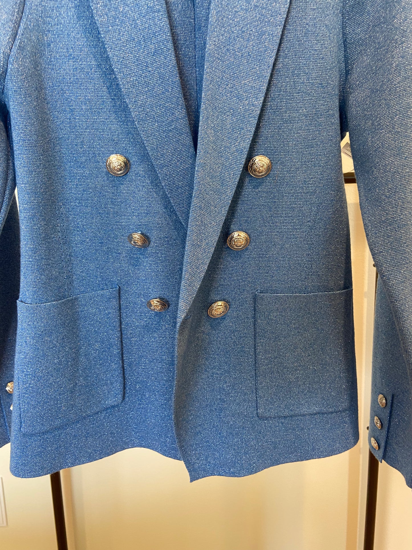 L'Agence Kenzie Double Breasted Blue Blazer size S
