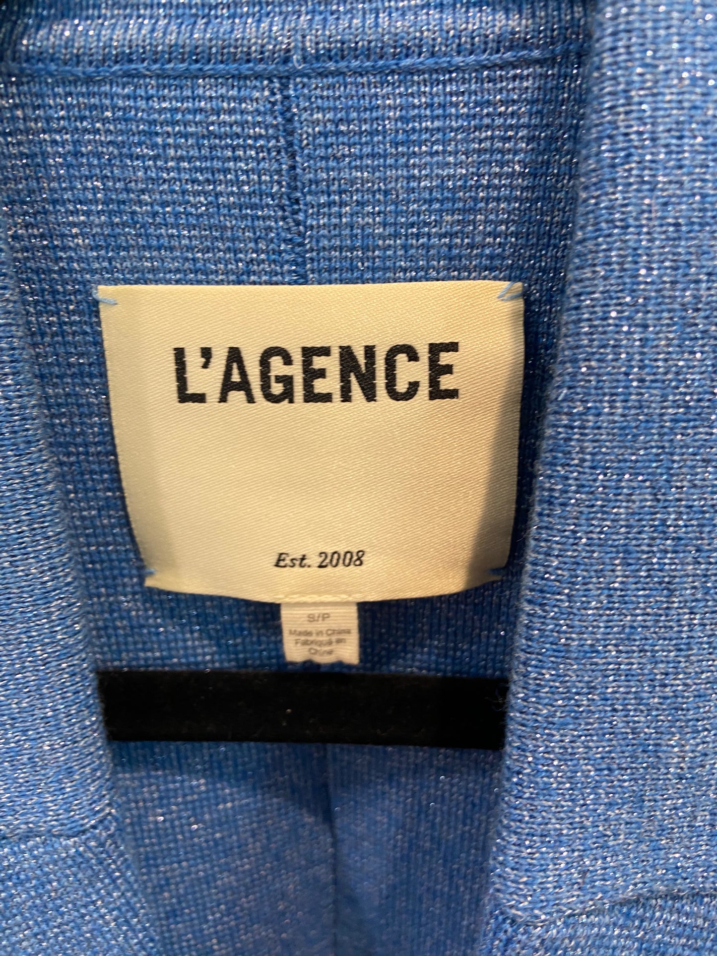 L'Agence Kenzie Double Breasted Blue Blazer size S