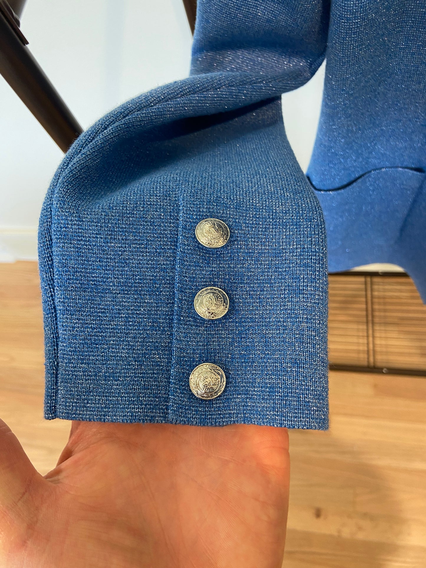 L'Agence Kenzie Double Breasted Blue Blazer size S