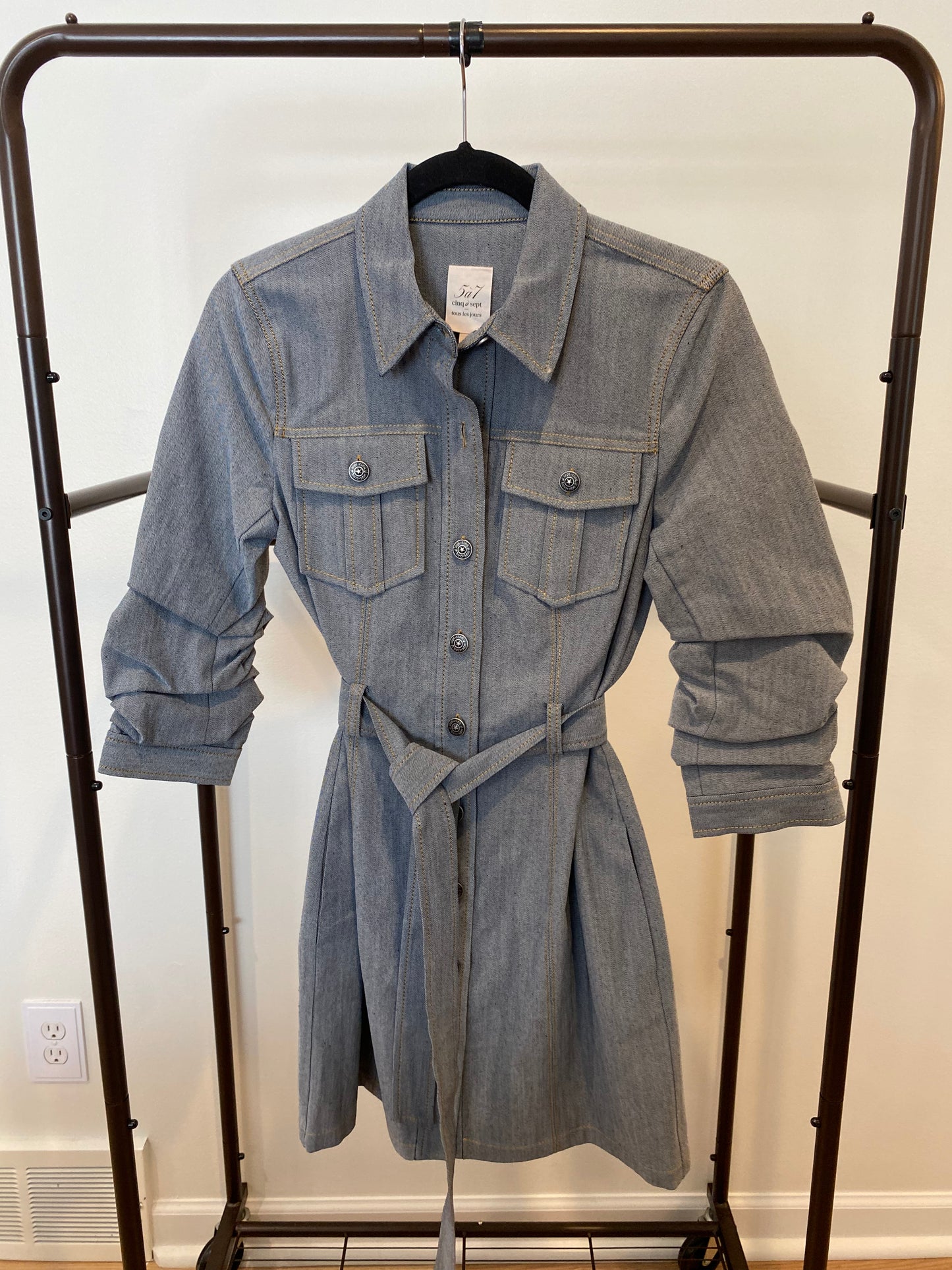 Cinq à Sept Clea Belted Shirt Dress size 2