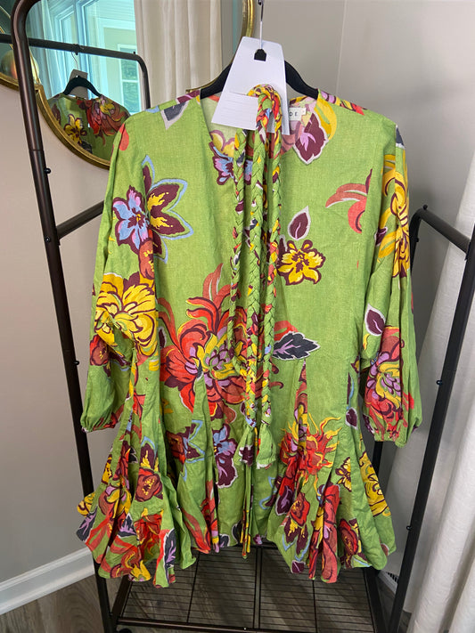 Rhode Ella Belted Mini Dress size S