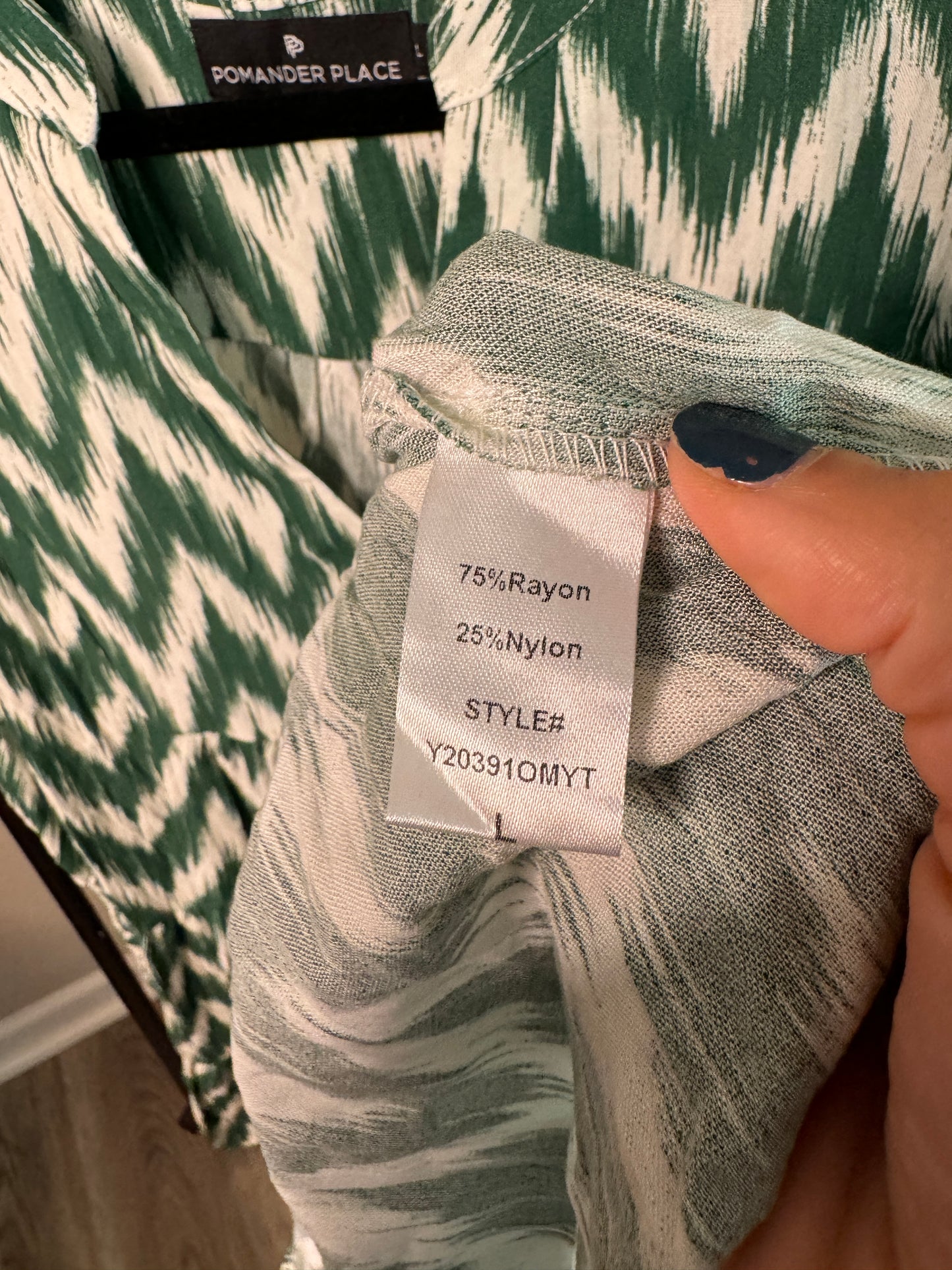 Pomander Place Ikat Kenzo Mini Dress size L