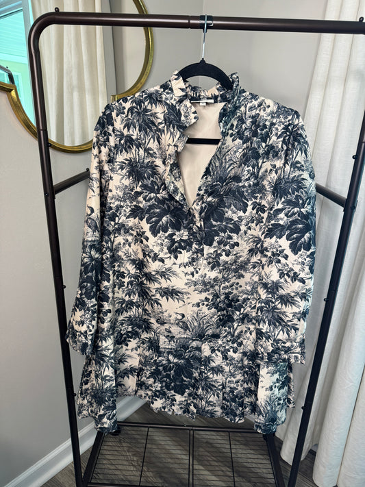 Tuckernuck Tate Mini Dress Noir Cypress Toile size M