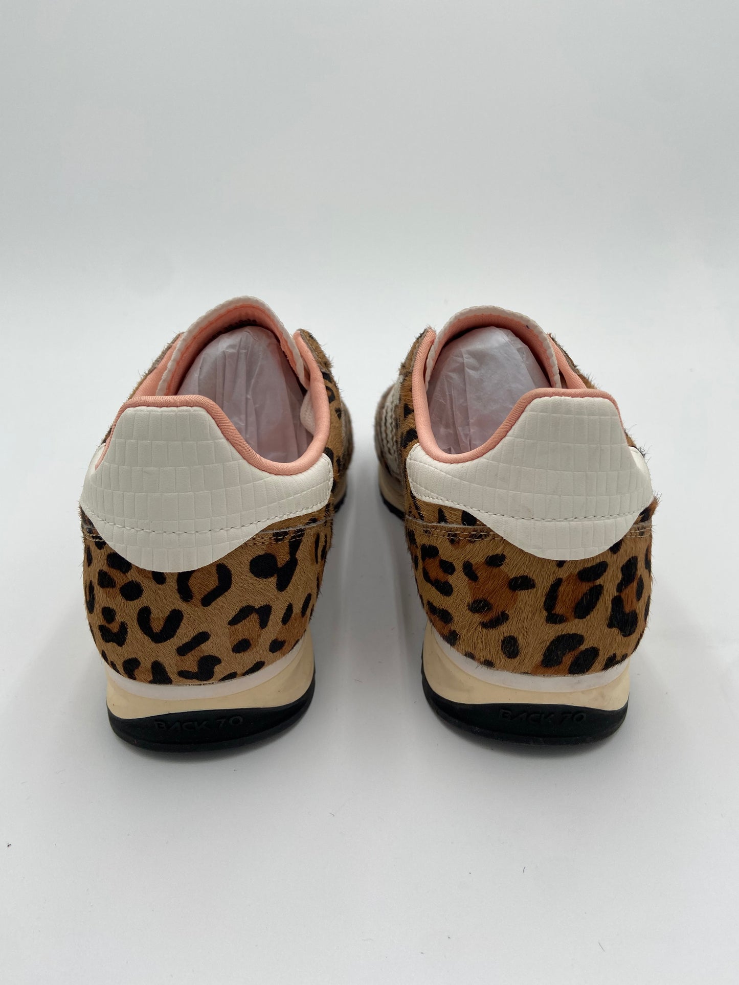 Back70 Barkley Jogger in Leopard Camel White Sneakers size 39