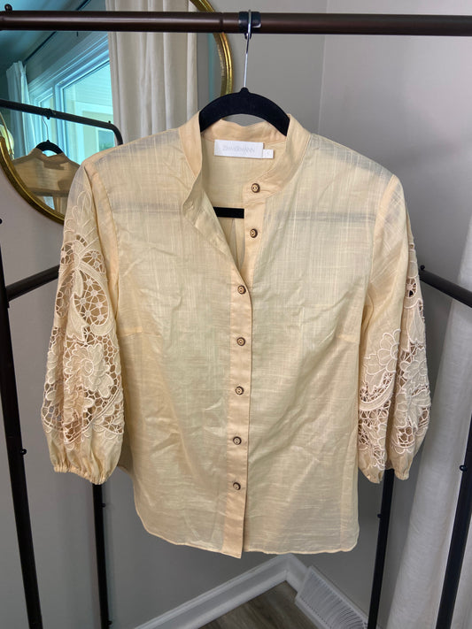Zimmermann Brighton Scallop Blouse size US 4