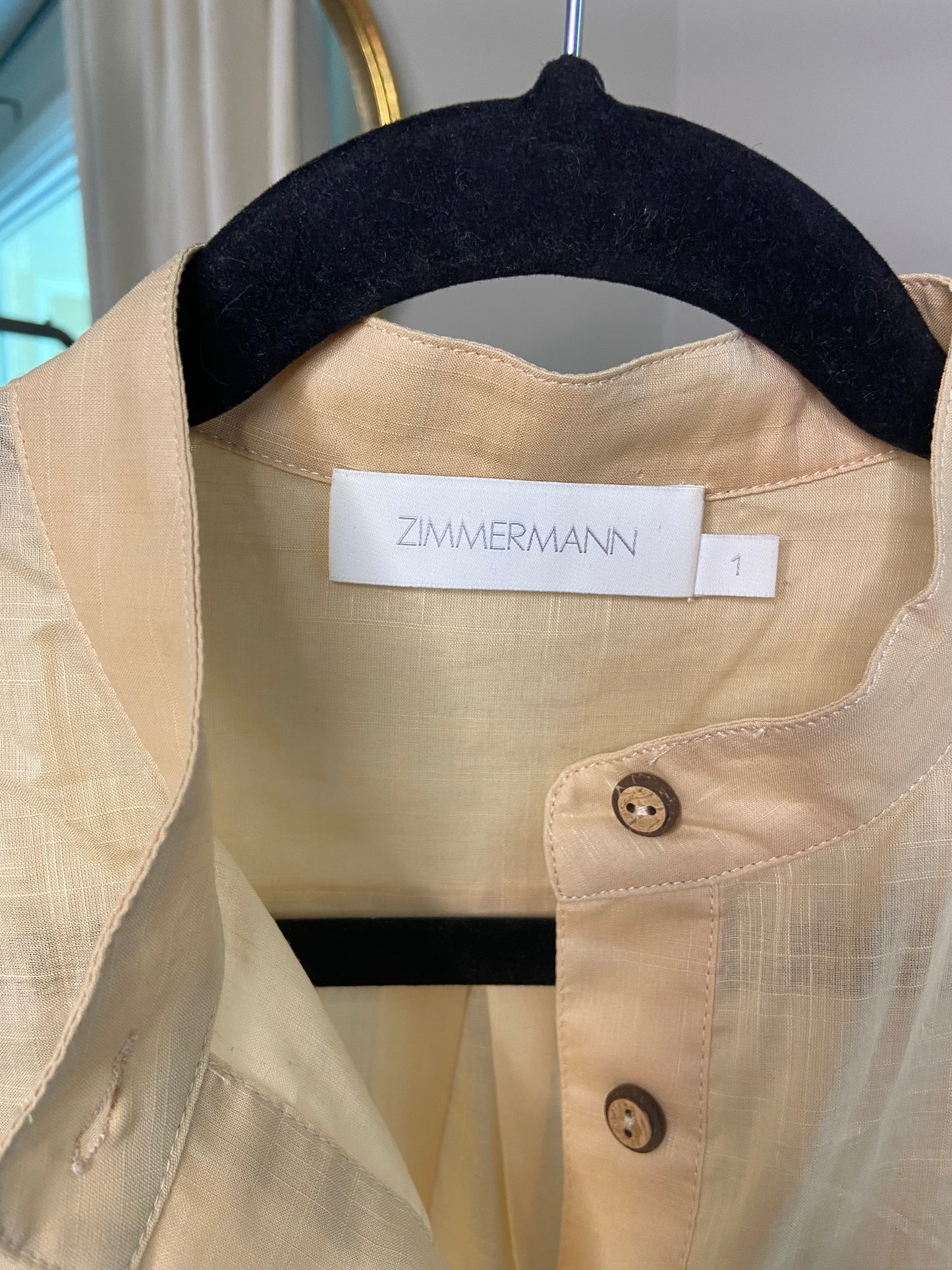 Zimmermann Brighton Scallop Blouse size US 4