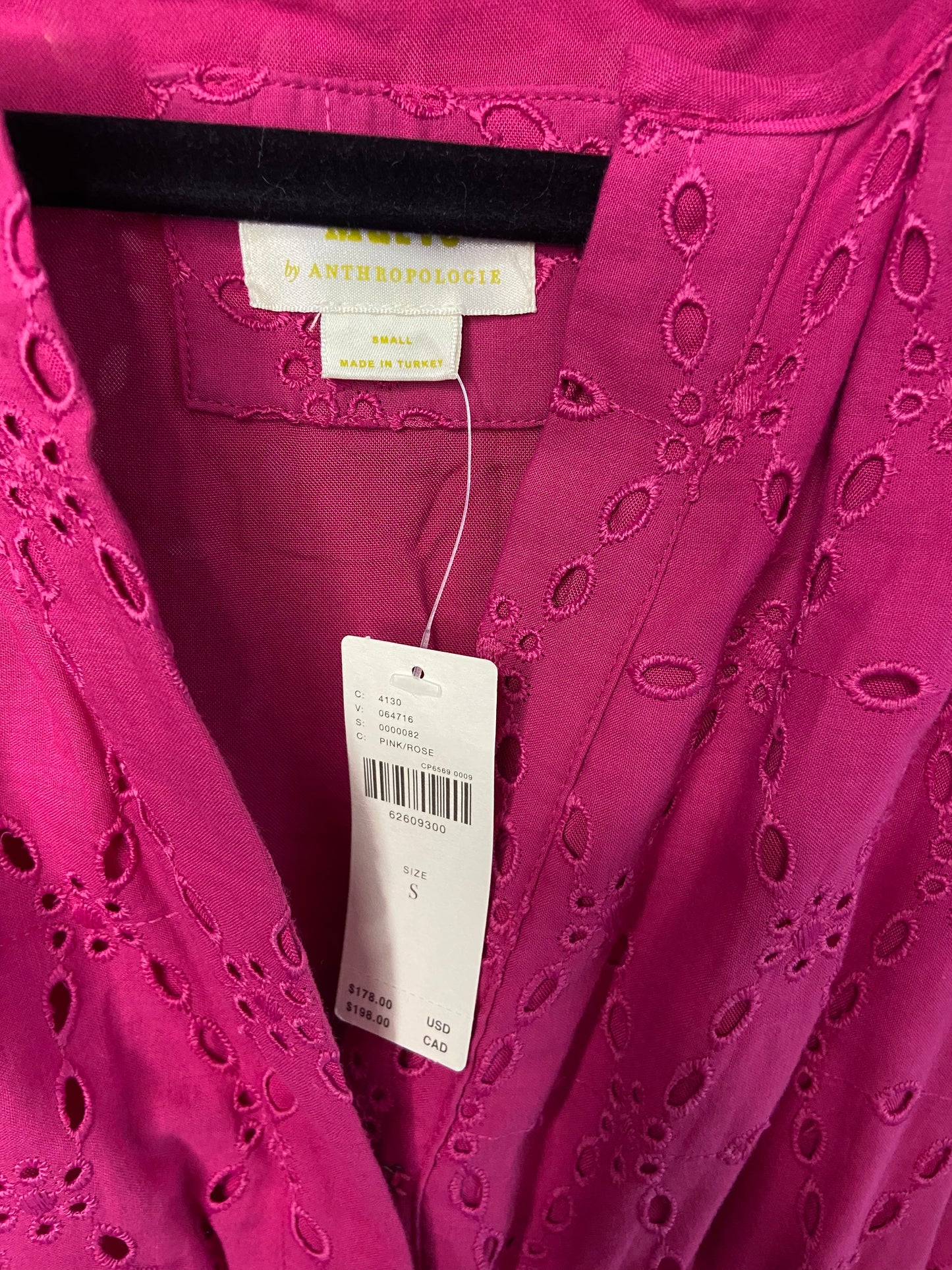 Anthropologie Eyelet Somerset Dress size S