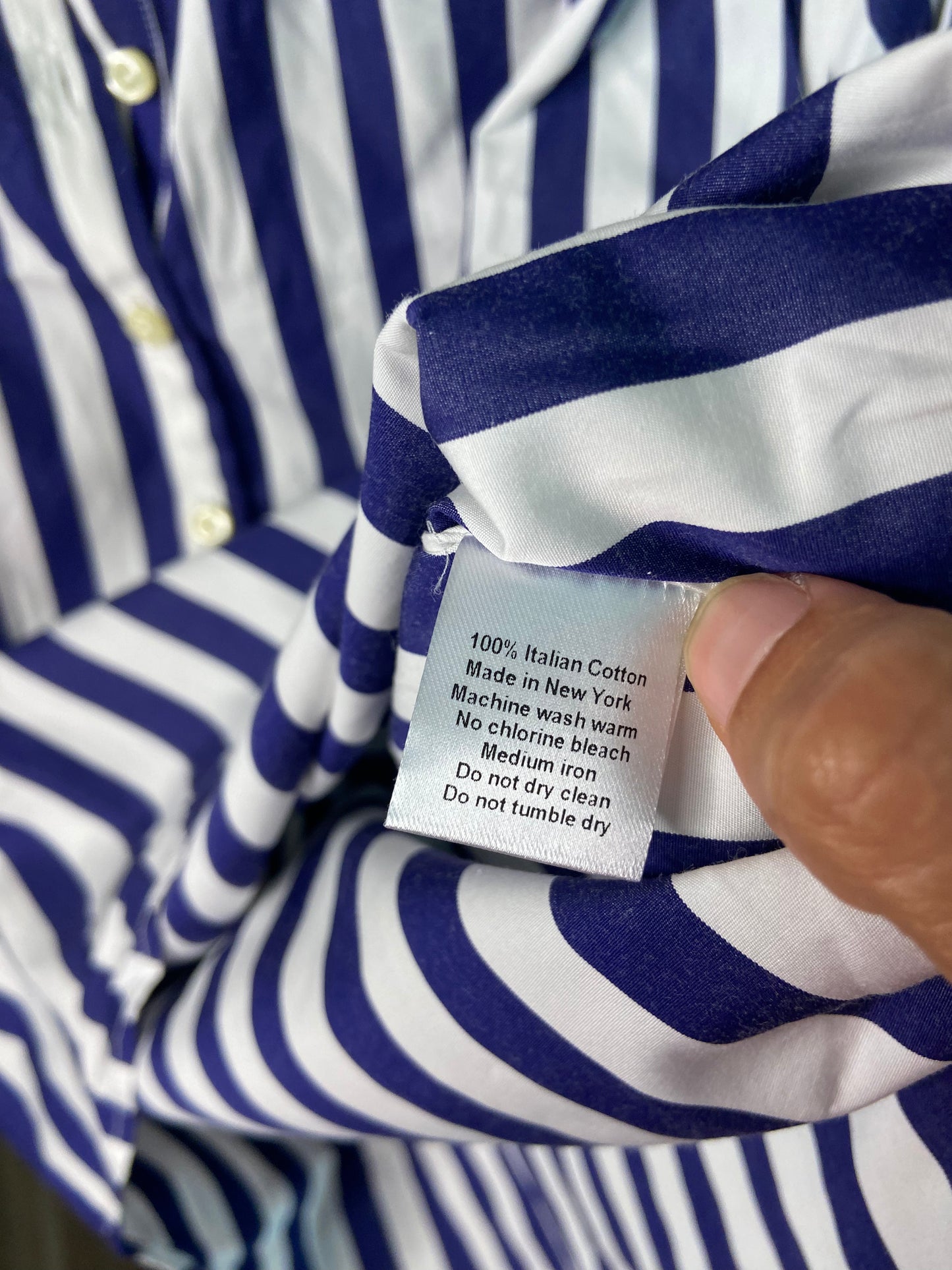 Kule Brooke Henley Striped Blouse size S