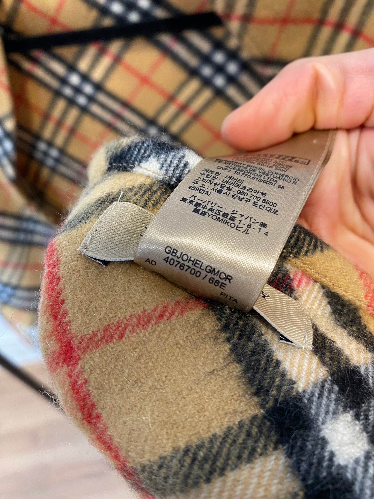 Burberry Vintage Check Bandana Cashmere Shawl
