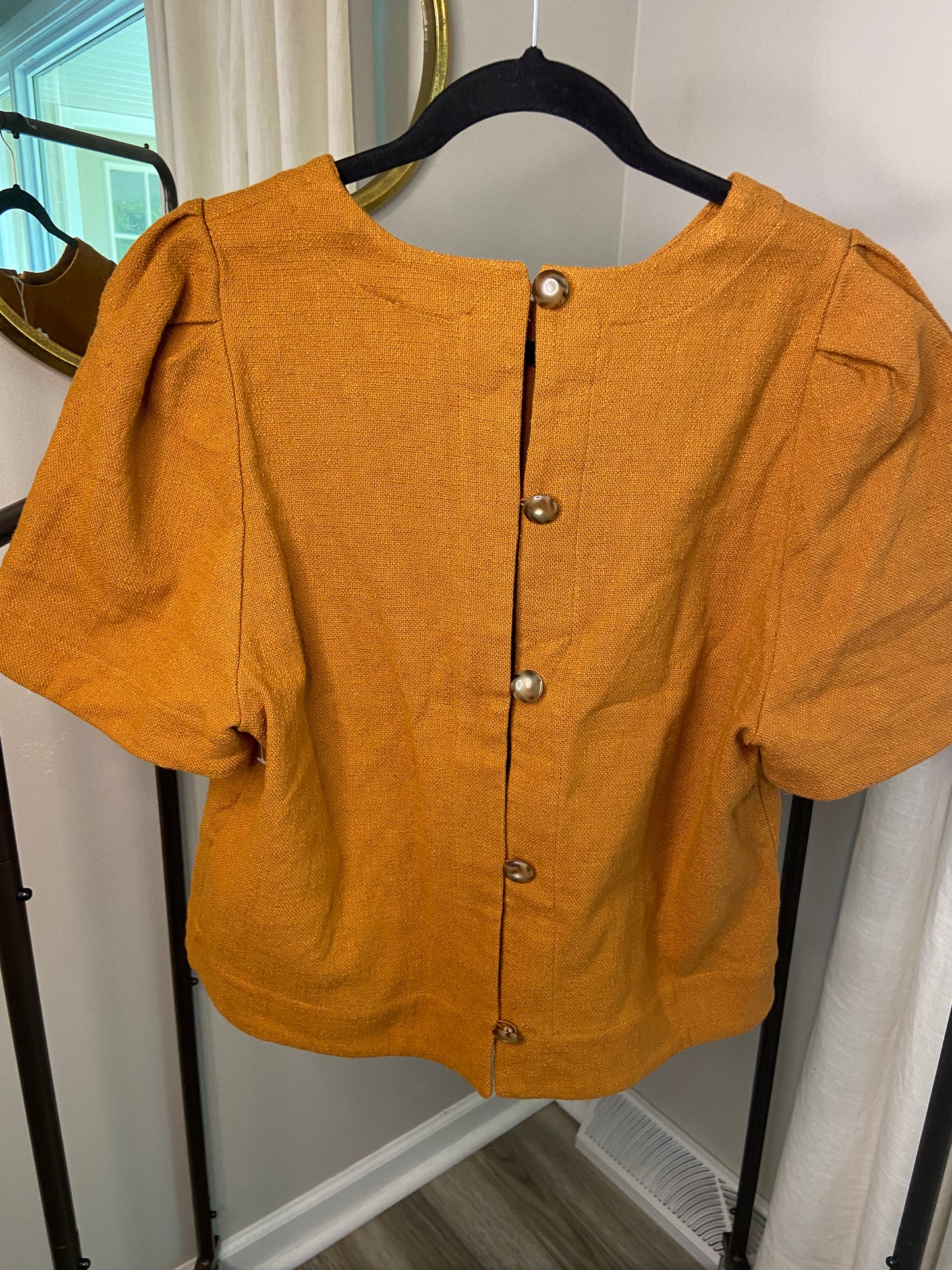 Sezane Neva Blouse Ocre size 10