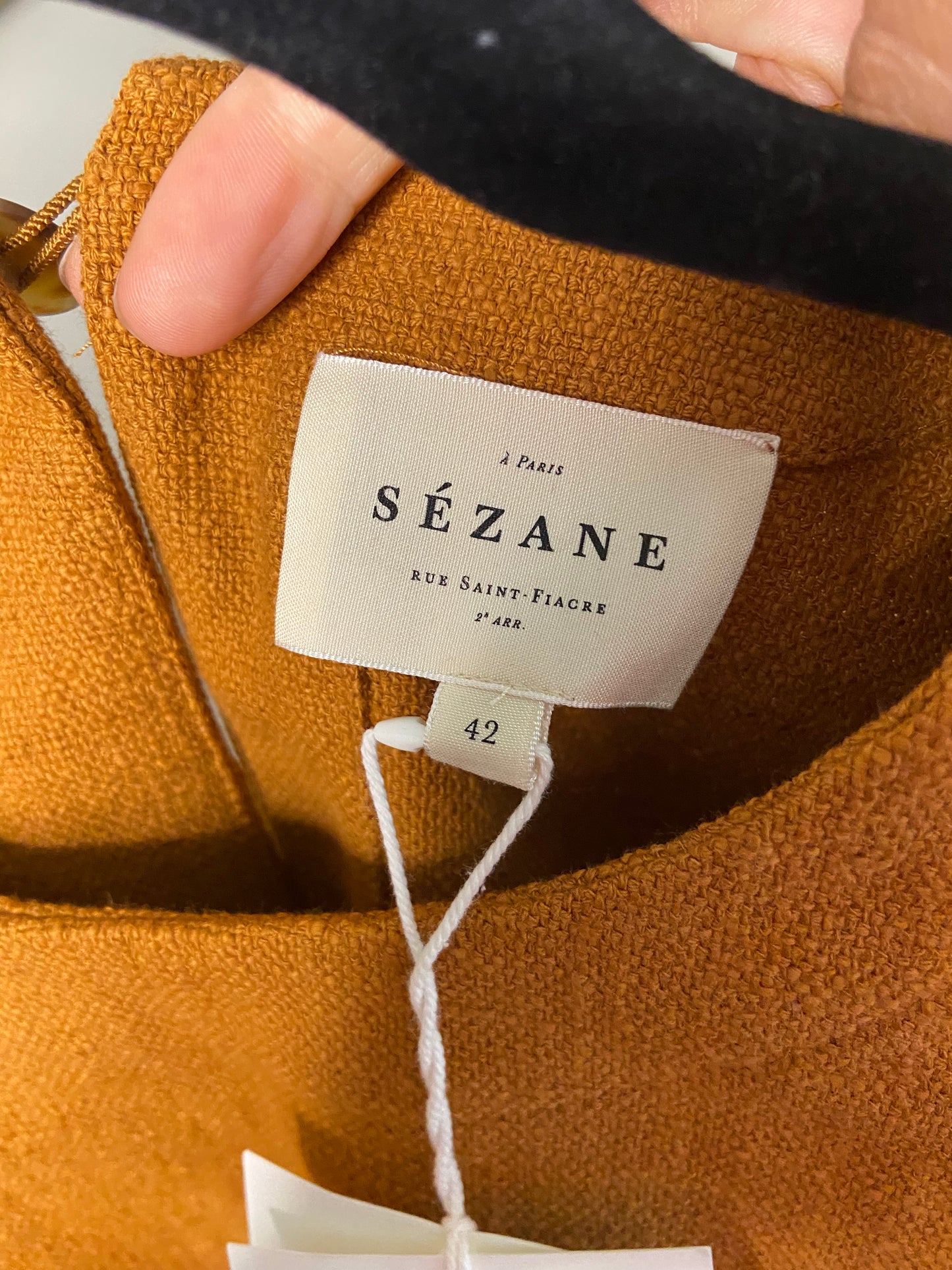 Sezane Neva Blouse Ocre size 10