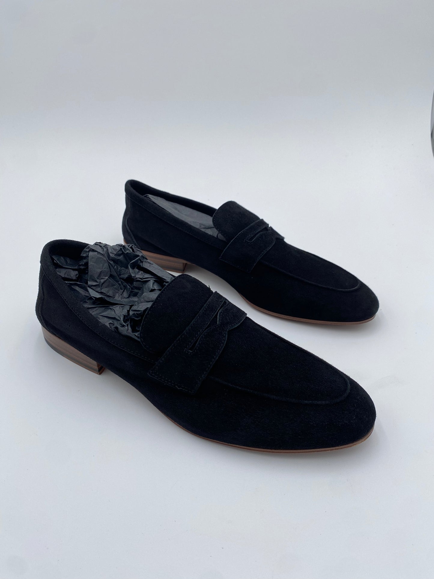 M. Gemi The Sacca Donna Black Suede Loafers size 40