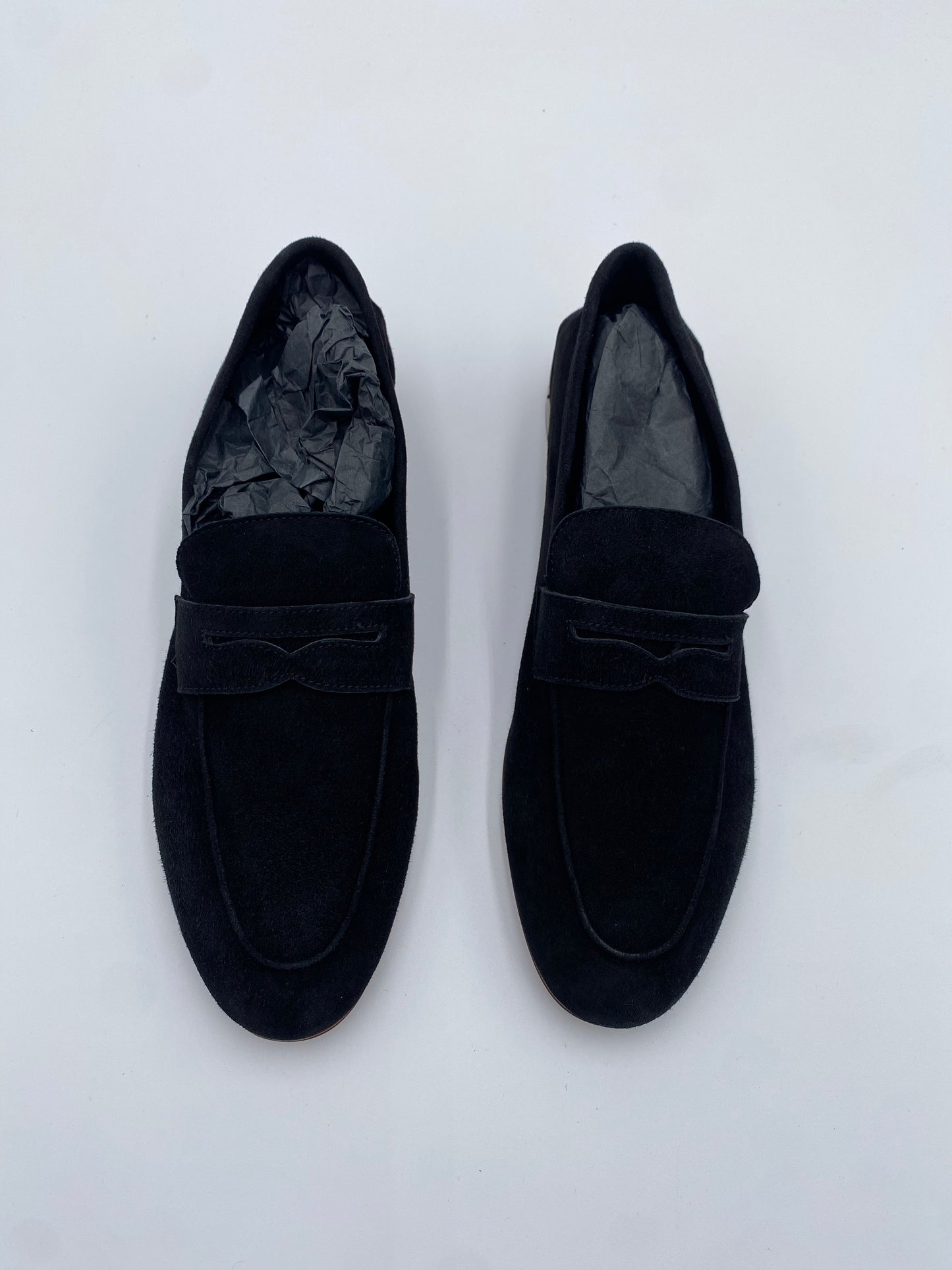 M. Gemi The Sacca Donna Black Suede Loafers size 40