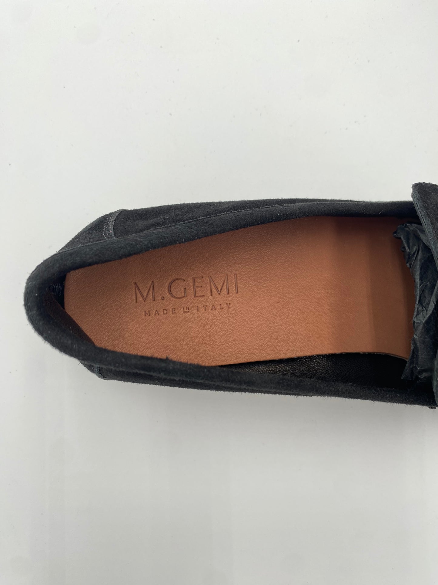 M. Gemi The Sacca Donna Black Suede Loafers size 40