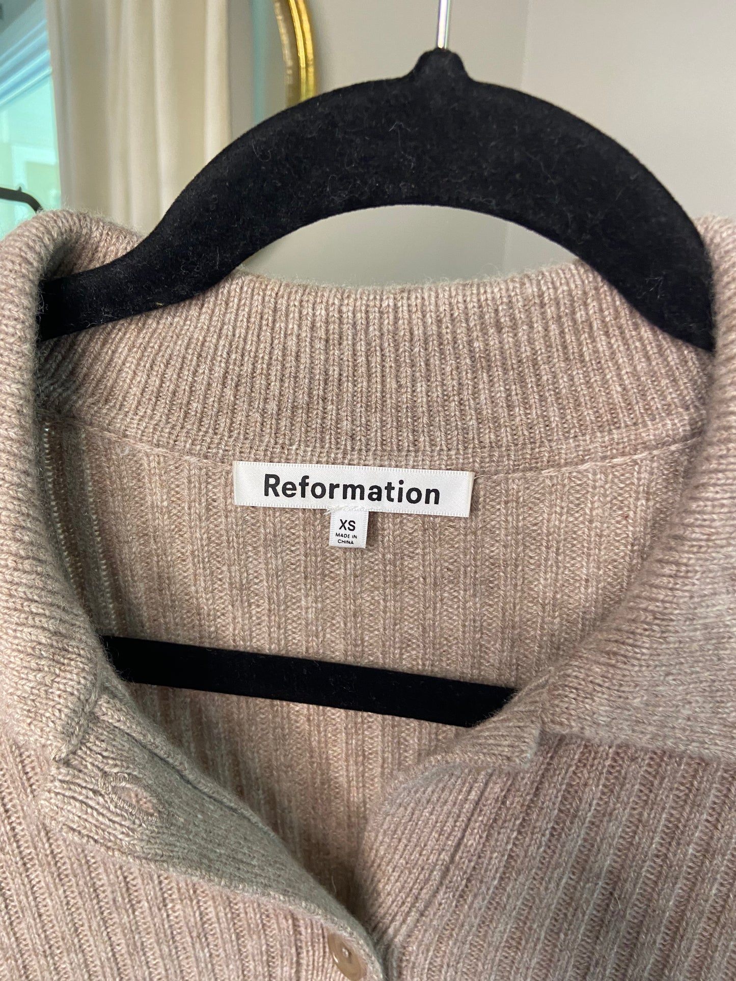 Reformation Fantino Cashmere Cardigan size XS