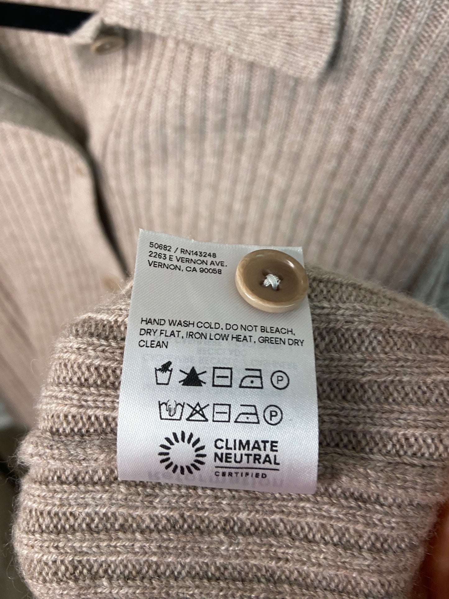 Reformation Fantino Cashmere Cardigan size XS