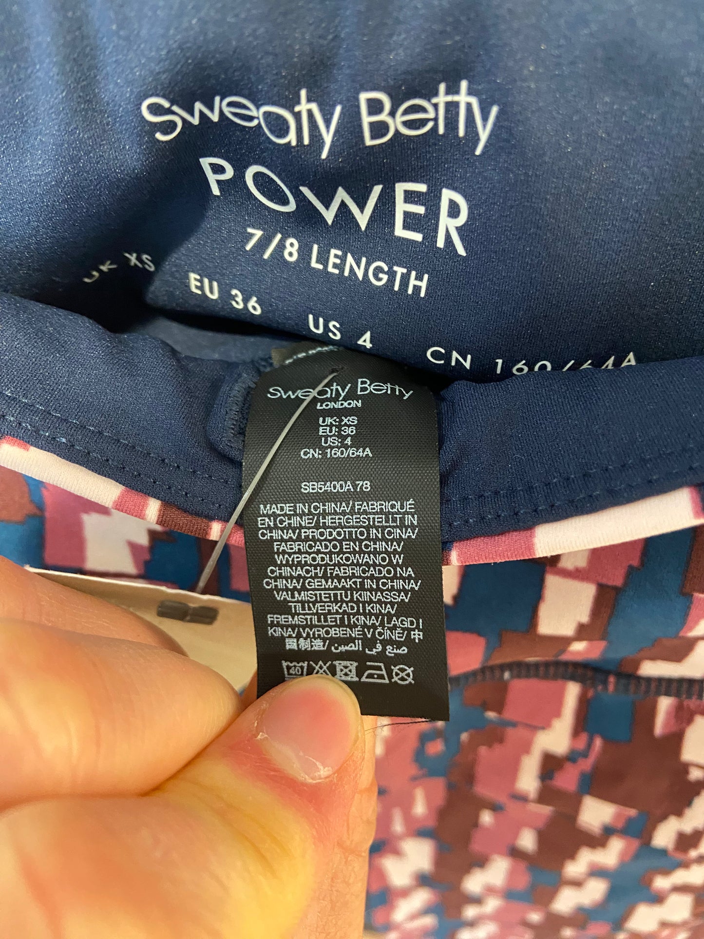 Sweaty Betty 7/8 Power Pocket Workout Leggings size XS