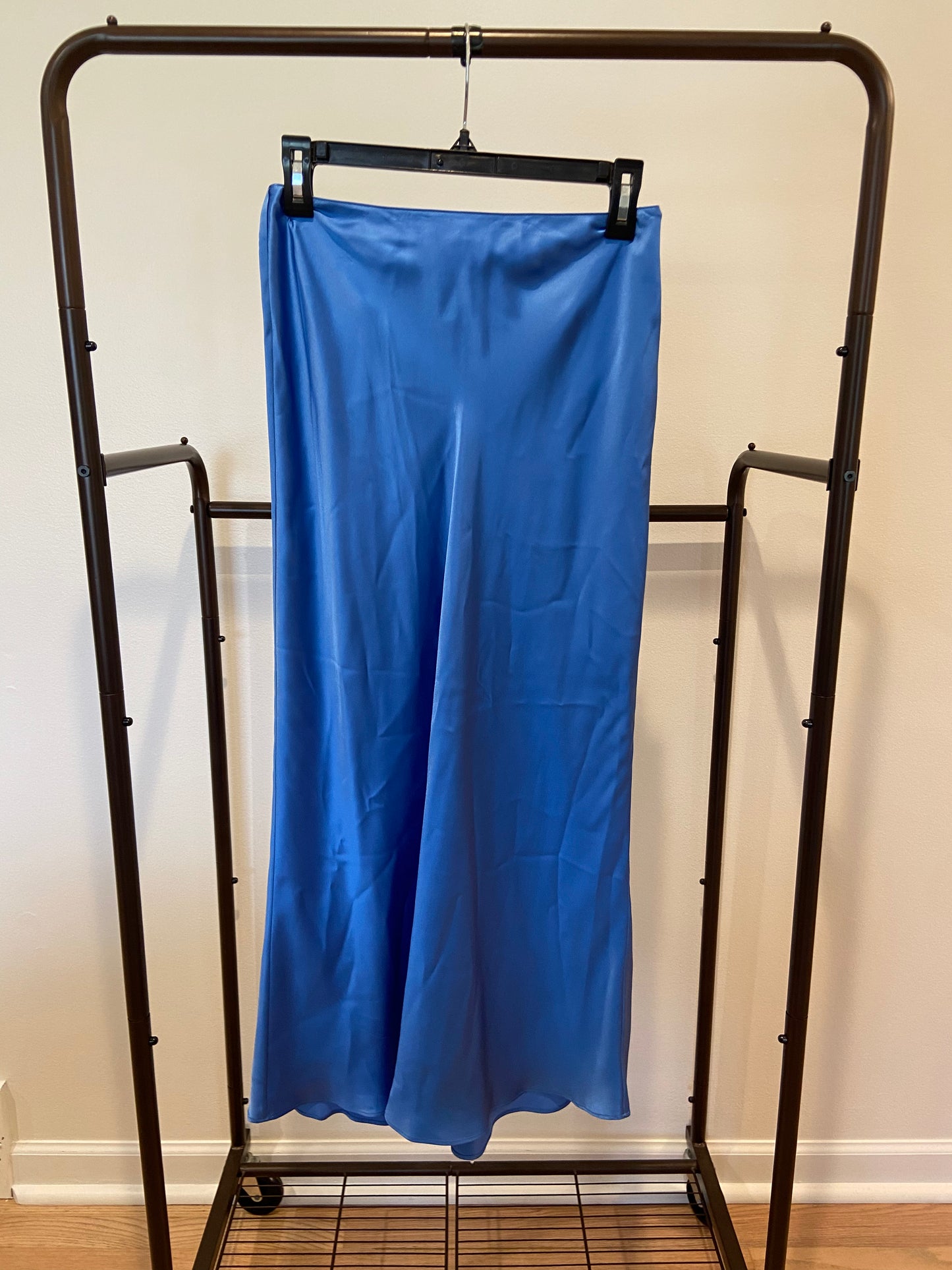 Sablyn Miranda Silk Midi Skirt Lapis Blue size S