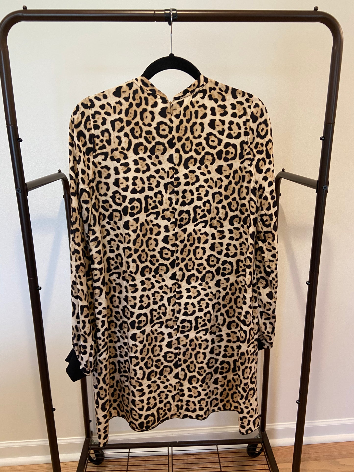ATM Leopard Print Silk Charmeuse Mini Dress size S