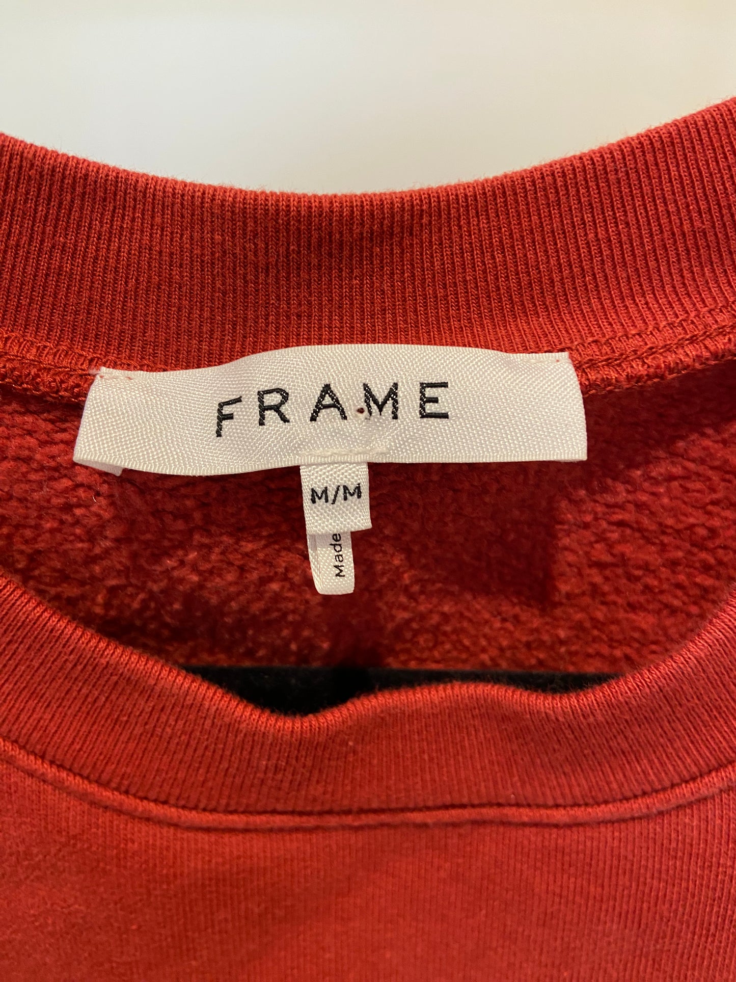 Frame Pleated Panel Sweatshirt size M