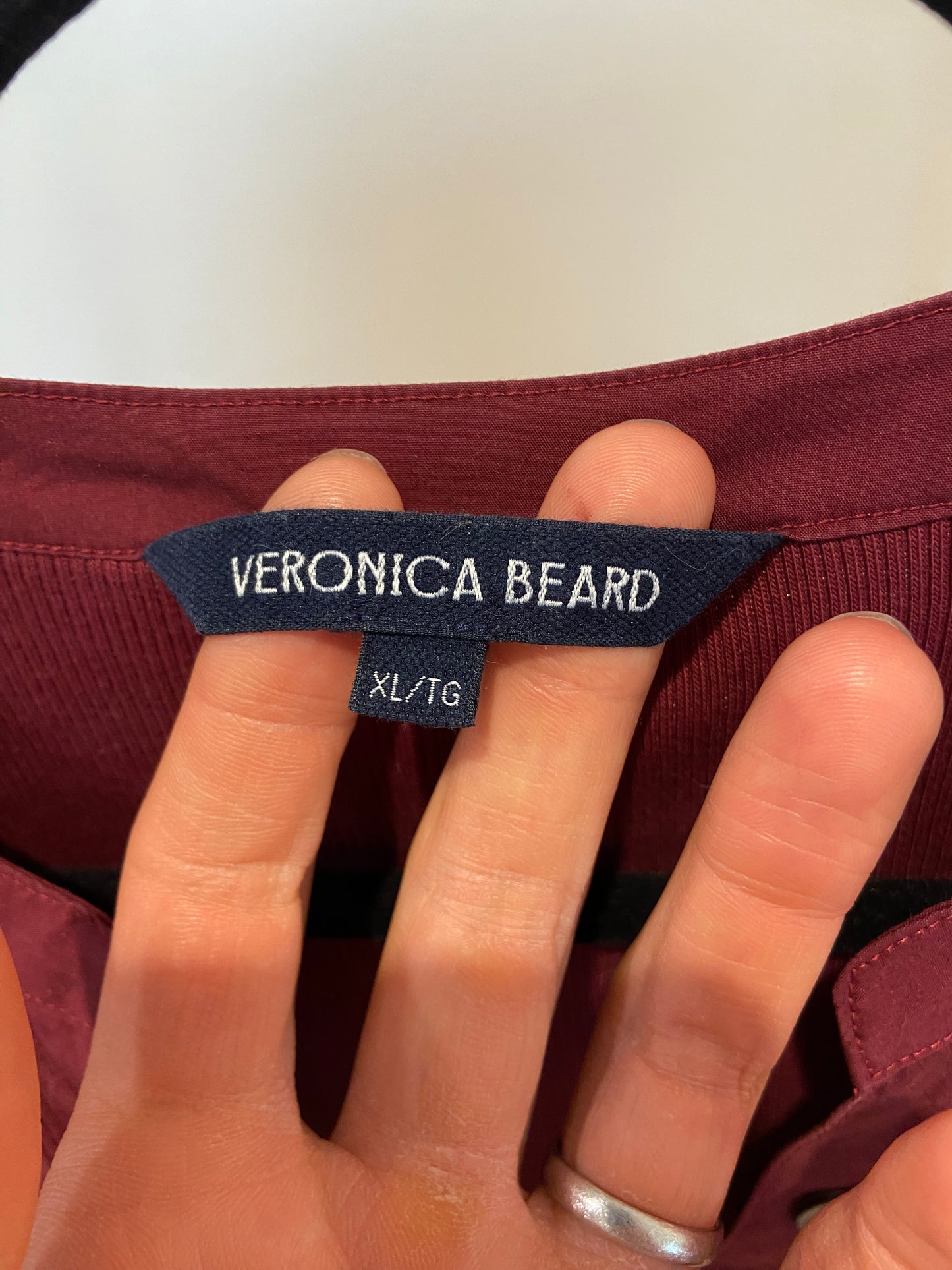 Veronica Beard Coralee Puff Sleeve Top size XL
