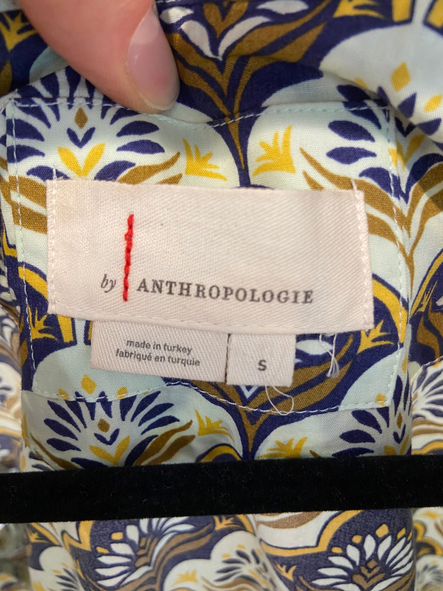Anthropologie Somerset Mini Dress Khaki Print size S