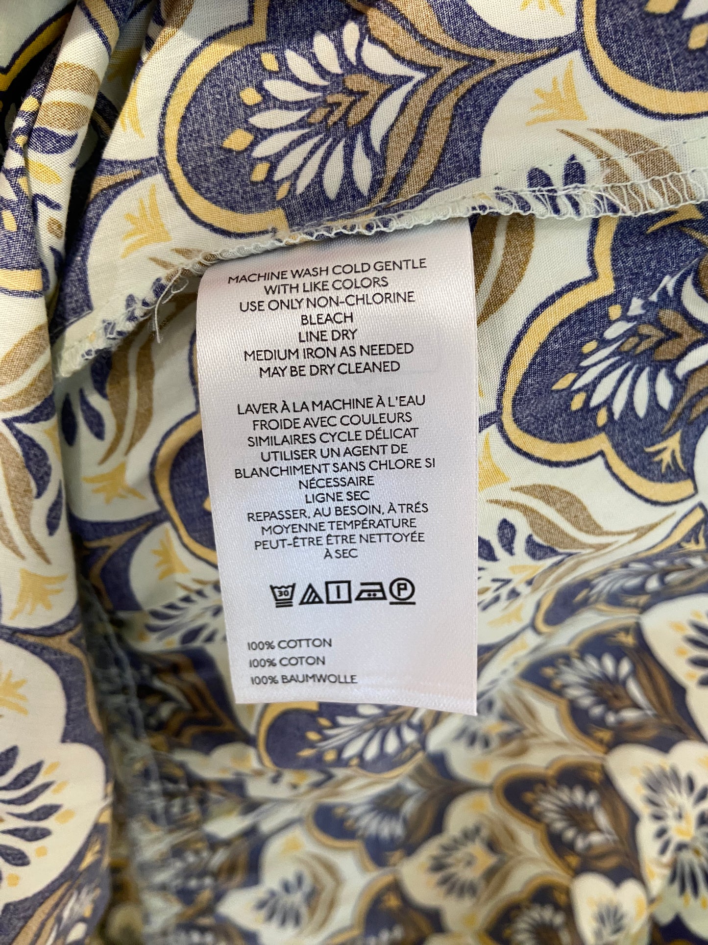 Anthropologie Somerset Mini Dress Khaki Print size S