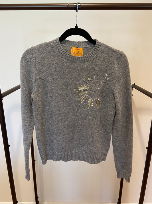 Le Lion Merino Wool Sweater Virgo Zodiac Constellation size XS